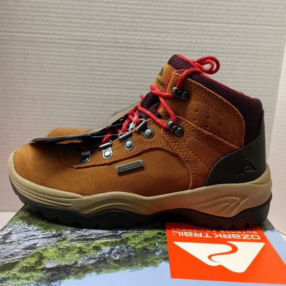 Ozark Trail Women's Waterproof Stoneclad Hiker Boots Wheat Color Size 6 hiking - Picture 3 of 8